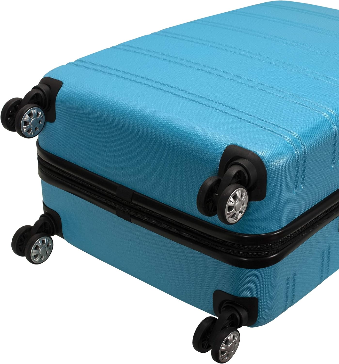 Rockland Melbourne Hardside Expandable Spinner Wheel Luggage, Charcoal, 3-Piece Set (20/24/28) - Image 5